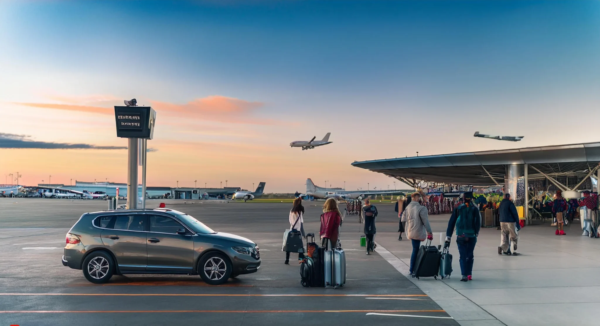 How long can you wait at airport pickup